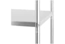 Royal Catering Edelstahlregal 60x40x180 cm Schwerlastregal mit 4 Böden Bild 5