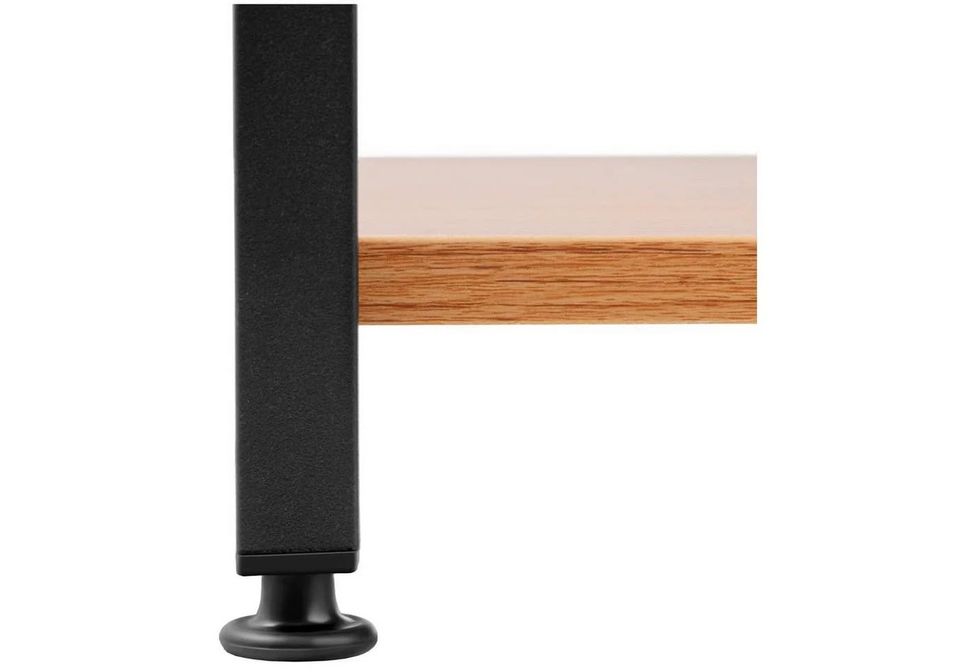 Fromm&Starck Bücherregal Standregal Schwarz 6 Ebenen