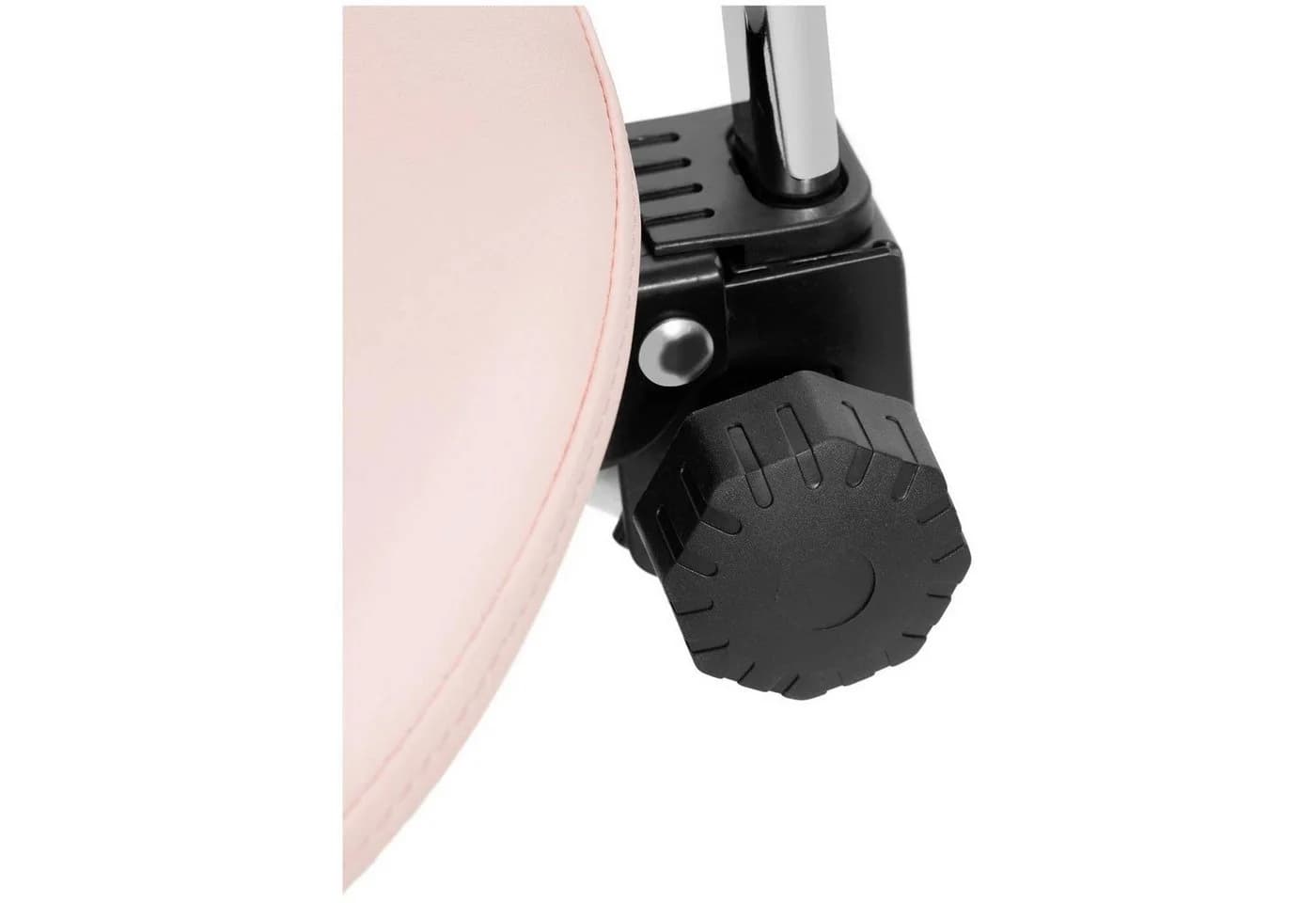 Physa Sattelstuhl Mannheim mit Lehne Rosa Silbern