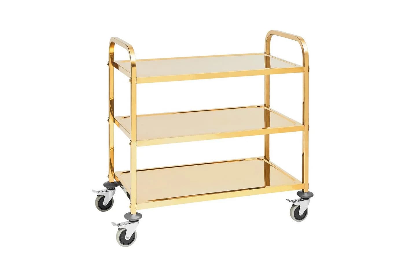 Royal Catering Servierwagen 3 Borde Geschirrwagen Küchenwagen Abräumwagen bis 240 kg Edelstahl - Bild 2