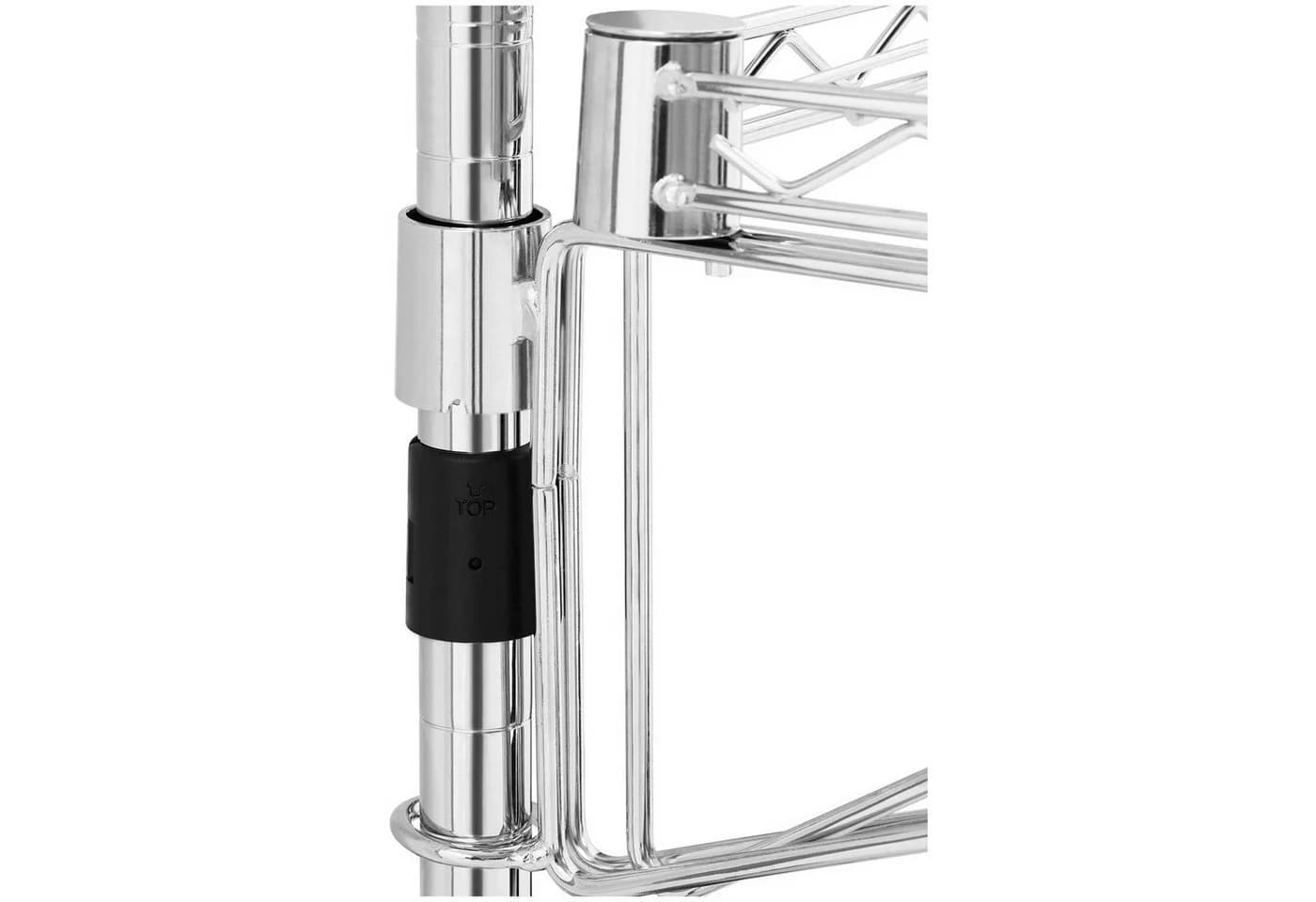 Royal Catering Hängeregal 90cm Silber Karbonstahl