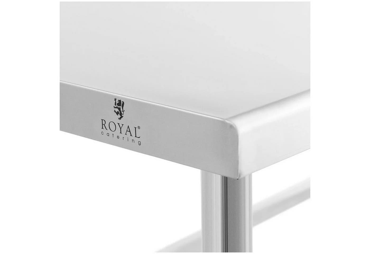 Royal Catering Arbeitstisch Edelstahl 120x60 cm Gastro