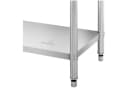 Royal Catering Arbeitstisch Edelstahl 150x70 cm mit Aufkantung 2 Ablagen Bild 1