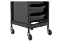 Physa Rollwagen Friseurtrolley 6 Schubladen Schwarz Bild 3
