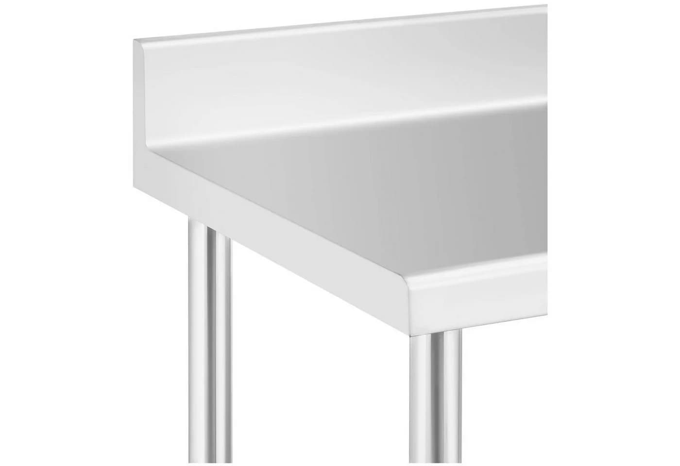 Royal Catering Arbeitstisch 60 x 120 cm Rollbarer Edelstahltisch