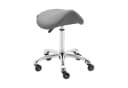 Physa Sattelhocker YORK DARK GRAY Ergonomischer Rollhocker Höhenverstellbar Dunkelgrau Bild 2