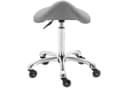 Physa Sattelhocker YORK DARK GRAY Ergonomischer Rollhocker Höhenverstellbar Dunkelgrau Bild 4
