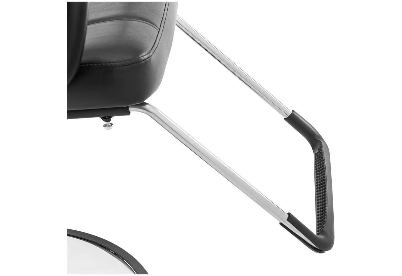 Physa Friseurstuhl Friseursessel Kopf- und Fußstütze 52-64 cm 150 kg Schwarz