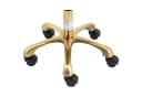 Physa Rollhocker mit Lehne höhenverstellbar weiß & gold Bild 4