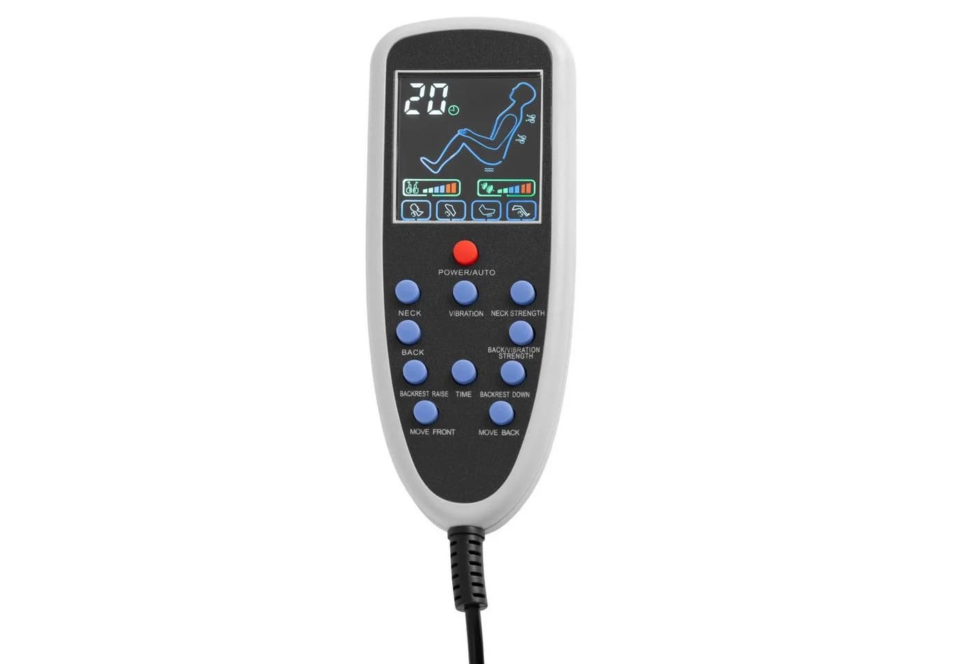 Physa Elektrischer Fußpflegestuhl mit Fußwanne & Massage, Weiß