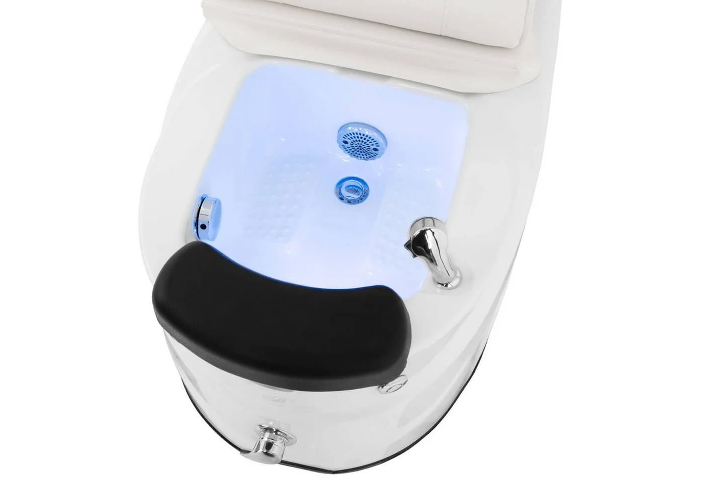 Physa Elektrischer Fußpflegestuhl mit Fußwanne & Massage, Weiß - Bild 3