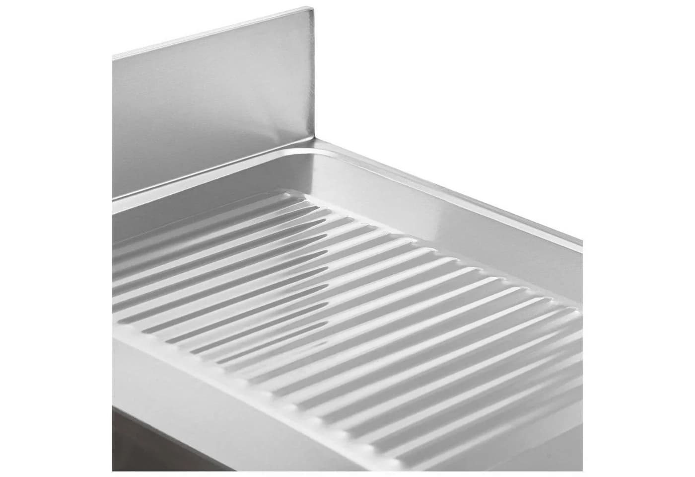 Royal Catering Edelstahlspüle Spültisch 140x60x97 cm 2 Becken - Bild 4