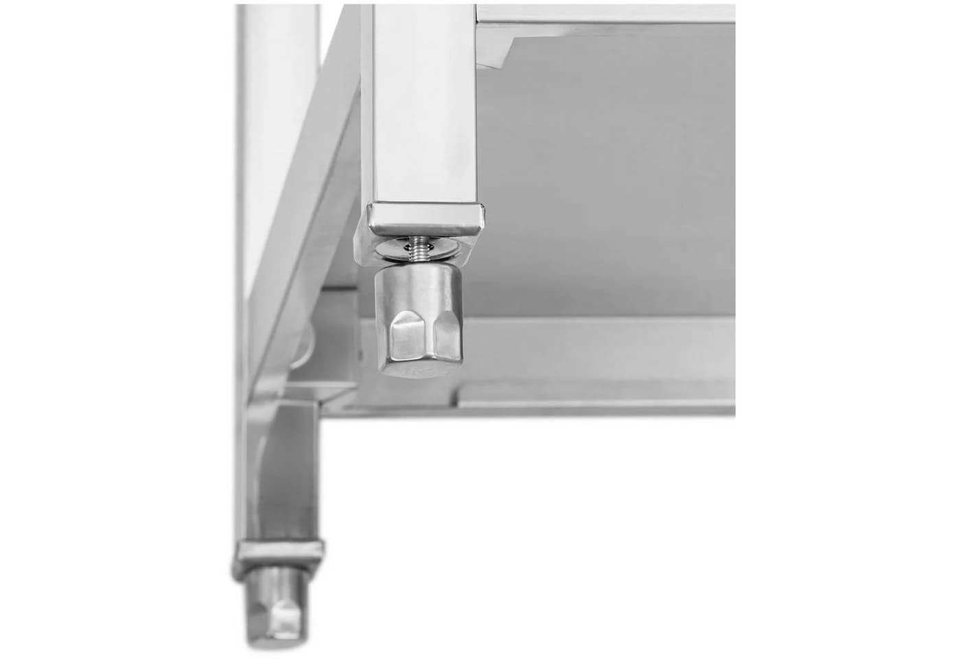 Royal Catering Edelstahlspüle Spültisch 140x60x97 cm 2 Becken - Bild 5