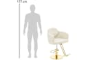 Physa Friseurstuhl Winsford Creme & Gold Armlehnenstuhl 200 kg Bild 1