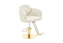 Physa Friseurstuhl Winsford Creme & Gold Armlehnenstuhl 200 kg Bild 2