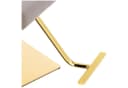 Physa Friseurstuhl mit Fußstütze Beige & Gold Bild 5