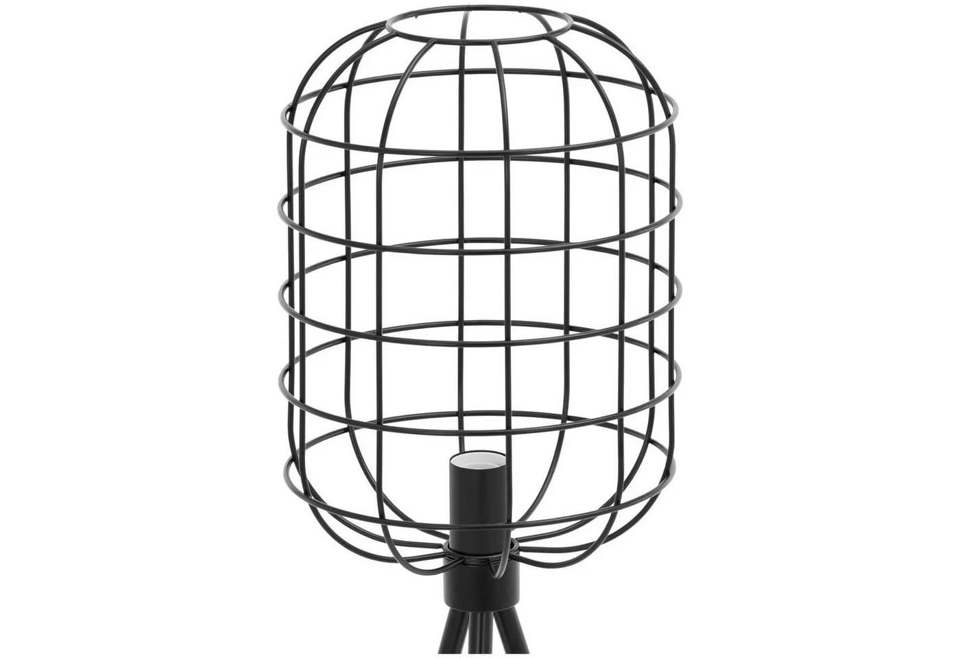 Uniprodo Stehlampe Schwarz E27 Gitterschirm Industrial - Bild 4