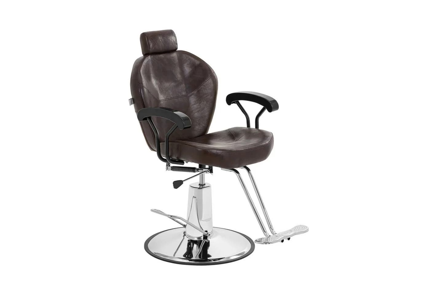 Physa Friseurstuhl Ilford mit Fußstütze höhenverstellbar Braun - Bild 2
