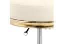 Extrvaganter Rollhocker in Beige und Gold Bild 1