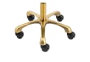 Extrvaganter Rollhocker in Beige und Gold Bild 3