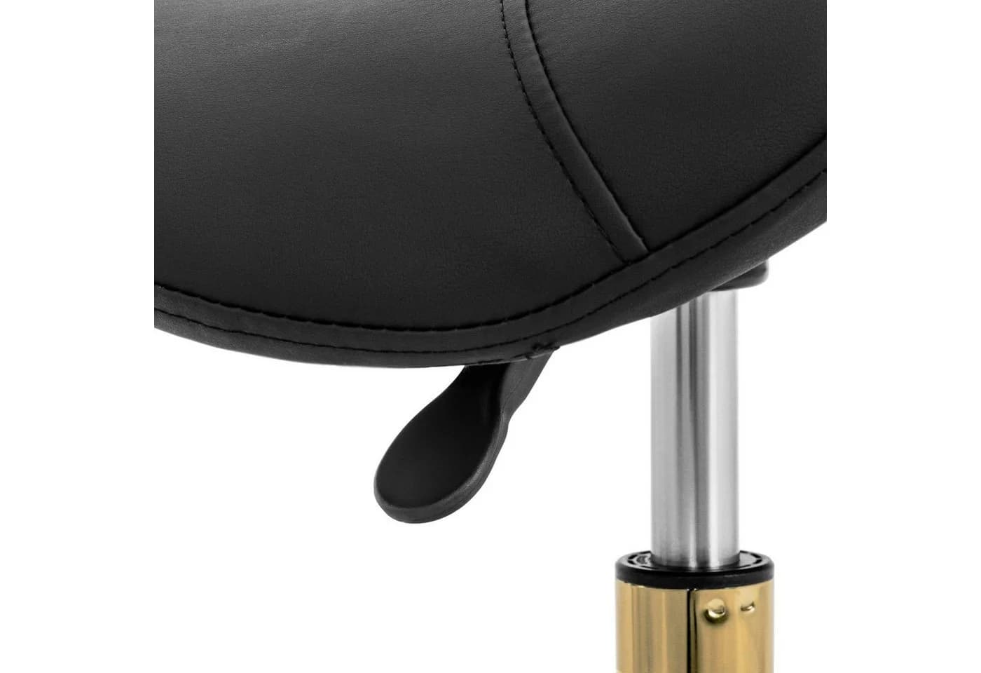 Physa Sattelhocker Schwarz/Golden Ergonomisch Höhenverstellbar