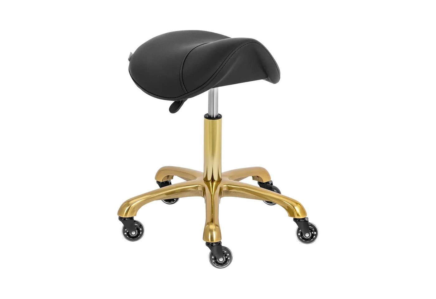 Physa Sattelhocker Schwarz/Golden Ergonomisch Höhenverstellbar - Bild 2