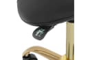 Physa Sattelstuhl mit Lehne Schwarz/Golden höhenverstellbar Bild 3