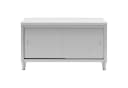 Royal Catering Arbeitstisch 150x70 cm Edelstahltisch Schiebetüren Gastro Bild 4