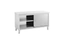 Royal Catering Arbeitstisch 150 x 60 cm Arbeitsschrank Gastro Schiebetüren Edelstahschrank Bild 2