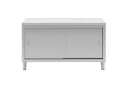 Royal Catering Arbeitstisch 150 x 60 cm Arbeitsschrank Gastro Schiebetüren Edelstahschrank Bild 4