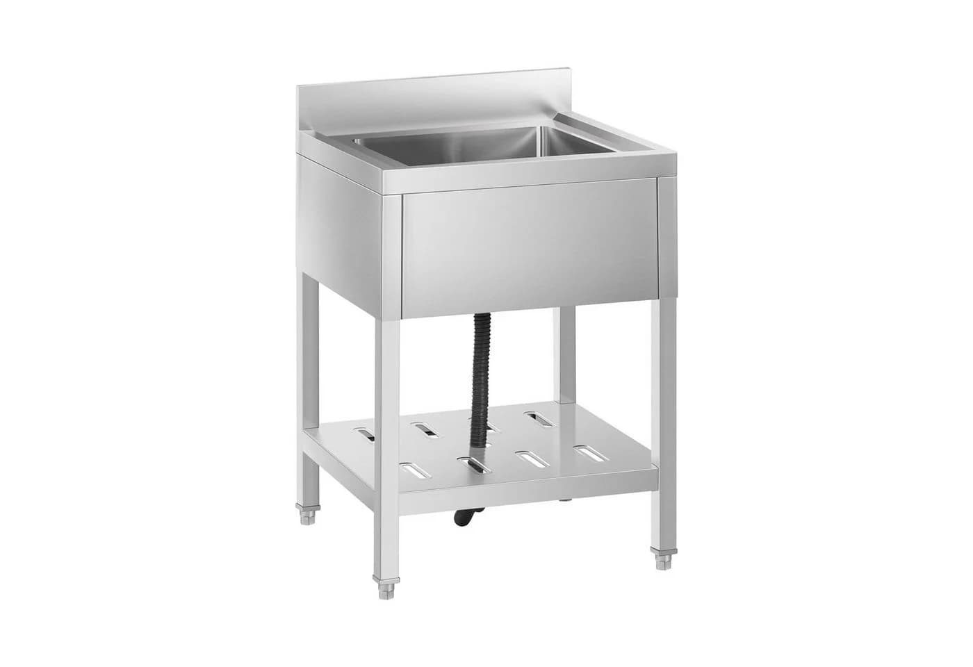 Royal Catering Spültisch Edelstahl Spülbecken 60x60 cm - Bild 2