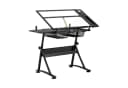Fromm&Starck Zeichentisch 120x60 cm Neigbar Glasplatte Schwarz Bild 2