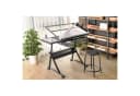 Fromm&Starck Zeichentisch 120x60 cm Neigbar Glasplatte Schwarz Bild 4