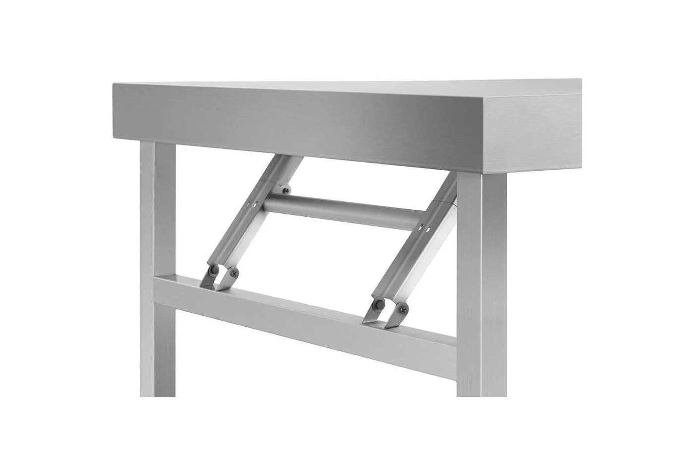 Royal Catering Arbeitstisch 120 x 70 x 90,5 cm Klapptisch Edelstahl