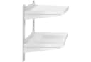 Royal Catering Wandbord Edelstahl 2 Ablagen Silber Bild 1