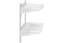 Royal Catering Hängeregal 60 x 30 cm Wandbord Doppel Wandregal Edelstahl Bild 1