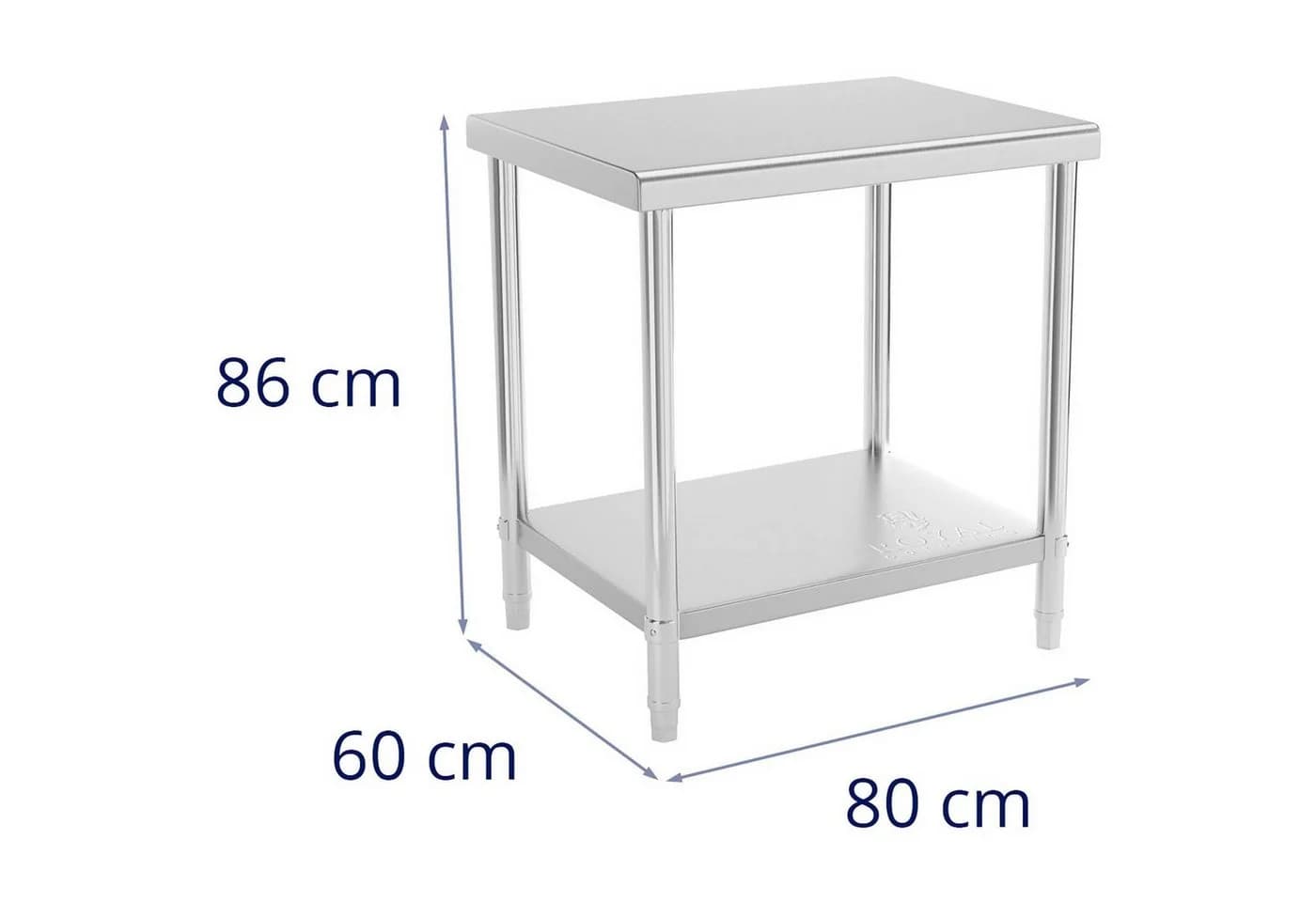 Royal Catering Arbeitstisch Edelstahl 80x60 cm - Bild 5