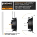 Brandson LED Einbaustrahler 3er Set Schwarz Dimmbar Schwenkbar Bild 5