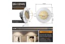 Brandson LED Einbaustrahler Deckenspot Schwenkbar Ultra Flach Warmweiß 3000K 5W 320 Lumen Dimmfunktion Bild 1
