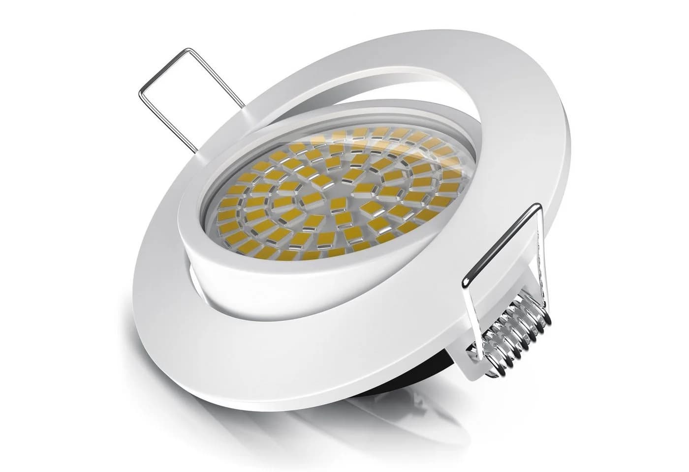 Brandson LED Einbaustrahler Deckenspot Schwenkbar Ultra Flach Warmweiß 3000K 5W 320 Lumen Dimmfunktion - Bild 2