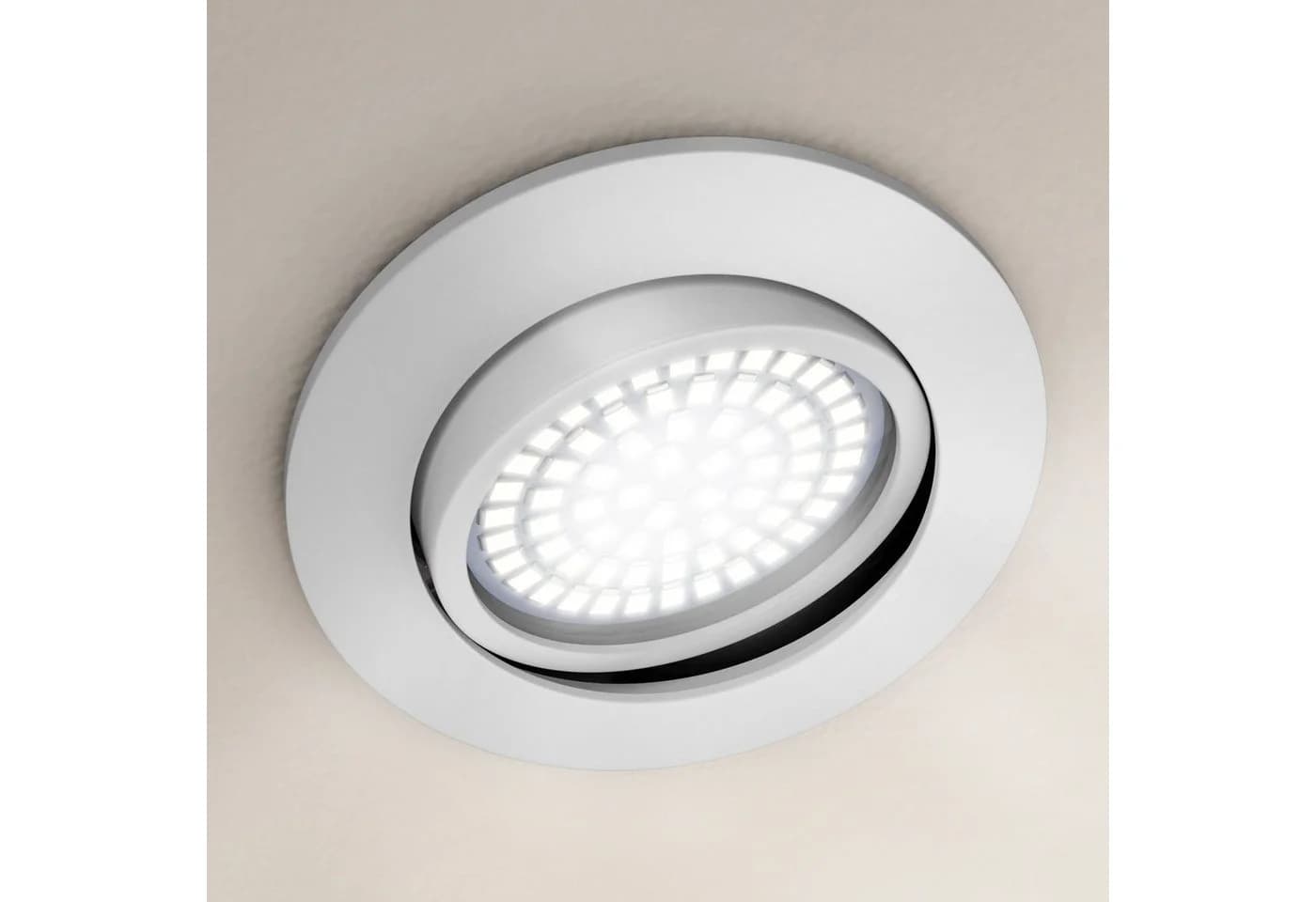 Brandson LED Einbaustrahler Deckenspot Schwenkbar Ultra Flach Warmweiß 3000K 5W 320 Lumen Dimmfunktion - Bild 4