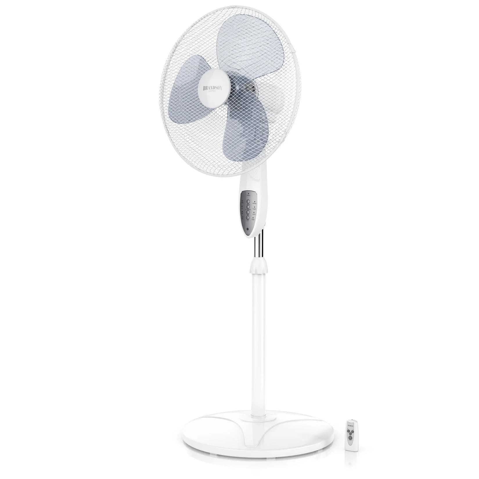 Brandson Standventilator 3 Leistungsstufen höhenverstellbar 50 W leise