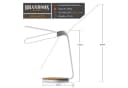 Brandson LED Schreibtischlampe Weiß/Braun Touch Dimmbar Timer Bild 4