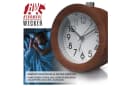 BEARWARE Analoge Weckuhr Holz Gehäuse Beleuchtet Braun Bild 5