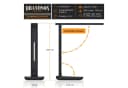 Brandson LED Schreibtischlampe Schwarz Dimmbar Touch Control Bild 1