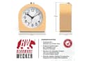 BEARWARE Retro Wecker Analog Holz Braun mit Beleuchtung Bild 1