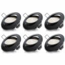 Brandson 6x LED Deckenspots Dimmbar Schwarz Aluminium Bild 1
