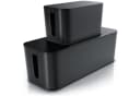 BEARWARE Kabelbox Set 2-tlg. Schwarz mit Gummifüßen Bild 1