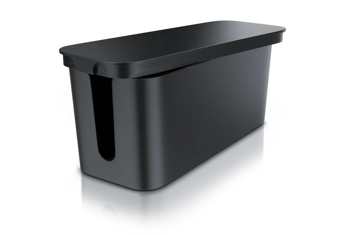 BEARWARE Kabelbox Schwarz mit Gummifüßen - Kabelmanagement Box - Bild 2