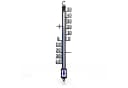 BEARWARE Analoges Thermometer aus Metall Schwarz Wetterfest Bild 2